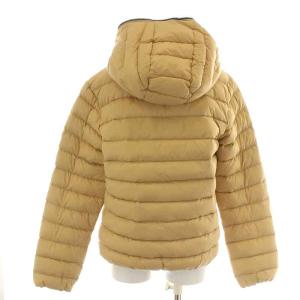 DUVETICA トリジア N TRIZIA N ダウンジャケット フード ジップアップ ロゴ 44 XL ベージュ 黒 ブラック 222-VDDJ00925K0001