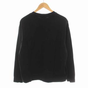 MARGARET HOWELL 20AW Tシャツ カットソー ロンT クルーネック コットン ウール混 長袖 M 黒 ブラック