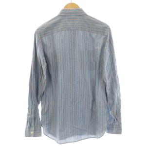 RRL ラルフローレン シャツ ストライプ柄 S 青 ブルー 赤 レッド