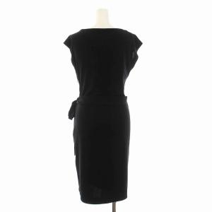 DIANE von FURSTENBERG ワンピース ひざ丈 ノースリーブ 2 M 黒 ブラック