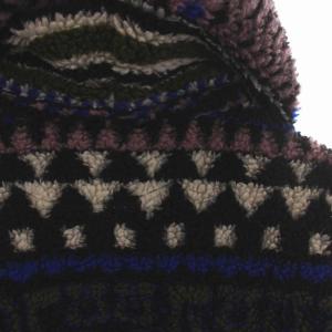 ETRO フリースジャケット フード 総柄 ジップアップ 48 マルチカラー