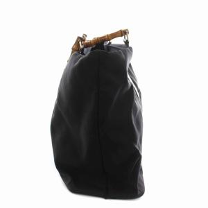 GUCCI バンブー トートバッグ ナイロン 黒 ブラック 002 2854
