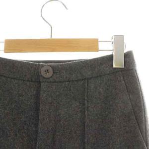 Chesty パンツ ジップフライ 刺繍 花 フラワー スパンコール ビーズ装飾 ウール 1 M グレー