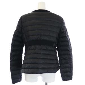 MONCLER LONGUE SAISON CROISSANT ダウンジャケット ノーカラー L ブラック