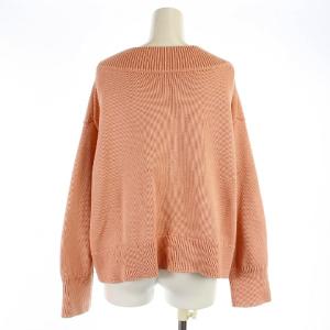 ebure ニット セーター Vネック 長袖 コットン カシミヤ混 ピンク 3110800185