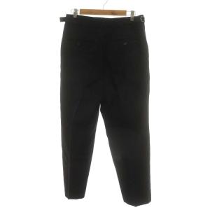 marka ウールオフィサーストレートパンツ スラックス 1 S 黒 ブラック M23C-06PT01C