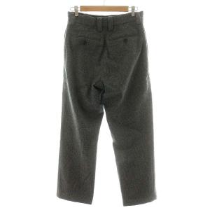 MARGARET HOWELL FOX BROTHERS生地 パンツ スラックス チェック柄 ウール M グレー