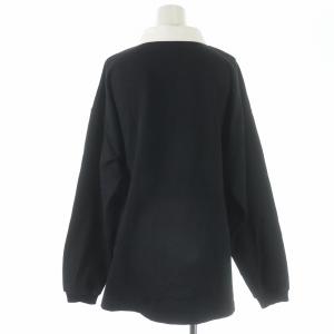 SHIPS スポーツクラッド SPORT CLAD 別注 ラガーシャツ ポロシャツ 長袖 F 黒 ブラック 白 ホワイト