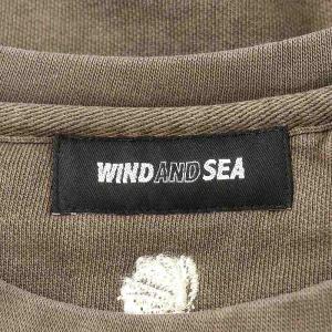 WIND AND SEA スウェット トレーナー ロゴ 裏起毛 L 茶 ブラウン