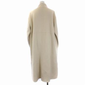 DRESSTERIOR スタンドカラーコート ロング 36 S 白 ホワイト