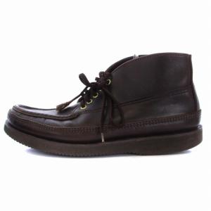 Russell Moccasin スポーティングクレーチャッカブーツ ショートブーツ レザー 9E 27cm 茶 ブラウン 4463