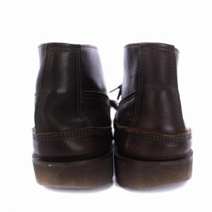 Russell Moccasin スポーティングクレーチャッカブーツ ショートブーツ レザー 9E 27cm 茶 ブラウン 4463