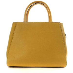FENDI プチトゥージュール ハンドバッグ 2way レザー イエロー 8BH253