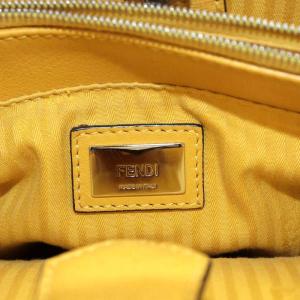 FENDI プチトゥージュール ハンドバッグ 2way レザー イエロー 8BH253