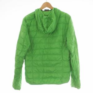 EMPORIO ARMANI ダウンジャケット パーカー ジップアップ フード付き M 緑 グリーン