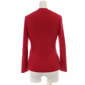 ANAYI 20SS アンサンブル リブニット Vネック カーディガン 七分袖 ノースリーブ カットソー 38 M ショッキングピンク