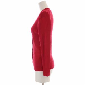 ANAYI 20SS アンサンブル リブニット Vネック カーディガン 七分袖 ノースリーブ カットソー 38 M ショッキングピンク