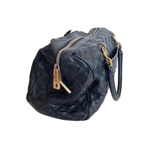 MARC JACOBS キルティング ミニボストン ハンドバッグ ブラック 黒