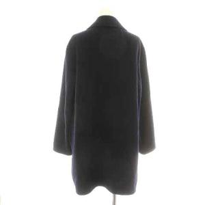 Theory NEW DIVIDE LUXE OVERLAY DF コート ミドル オーバーサイズ ウール カシミヤ混 P S 黒 ブラック