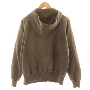 KAPITAL スウェット トレーナー フード ピグメント加工 コットン 3 L 茶 ブラウン