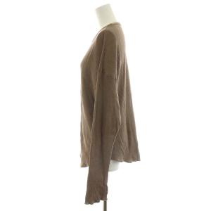 EVERYDAY I LIKE 22AW o/ca waffl カットソー 長袖 コットン カシミヤ混 茶 ブラウン