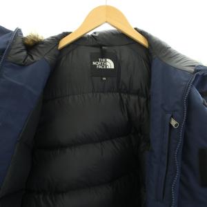 THE NORTH FACE エレバスジャケット ELEBUS JACKET ダウンジャケット アウター フード フェイクファー ウール混 XS 紺 ネイビー