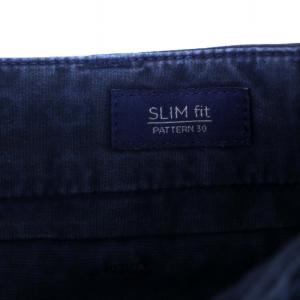 INCOTEX SLIM fit ショートパンツ ジップフライ 総柄 48 L 紺 ネイビー