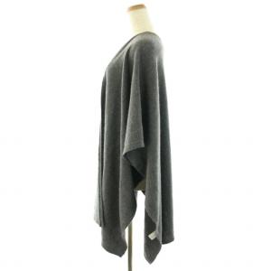 AMERICANA ニットカーディガン 長袖 トッパー ハイゲージ ウール ヤク グレー