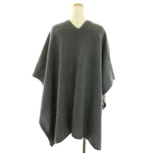 AMERICANA ニットカーディガン 長袖 トッパー ハイゲージ ウール ヤク グレー