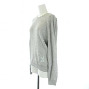 MADISONBLUE CREW NECK L/S MB LOGO ニット セーター 長袖 クルーネック ロゴ 刺繍 03 XS グレー MB214-8003M
