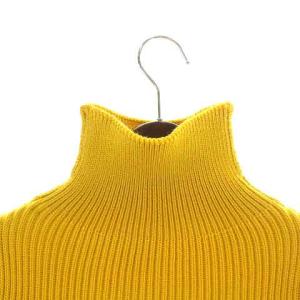 Andersen-Andersen ニット セーター 長袖 ハイネック タートルネック サムホール ウール XXS 黄色 イエロー