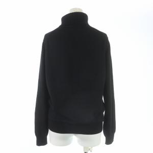 Cruciani ニット セーター タートルネック プルオーバー 長袖 ウール 44 XXL 黒 ブラック