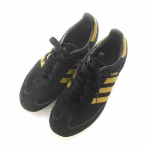 adidas Originals サンバ SAMBA スニーカー ローカット スエード スリーライン US7.5 25.5cm 黒 ブラック ゴールド色 B35214