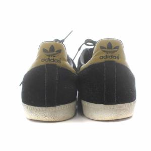 adidas Originals サンバ SAMBA スニーカー ローカット スエード スリーライン US7.5 25.5cm 黒 ブラック ゴールド色 B35214