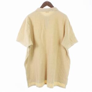 POLO RALPH LAUREN CUSTOM FIT ポロシャツ カットソー 鹿の子 半袖 ポニー刺繍 XXL ベージュ