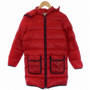 RHC カリフォルニア パイピングナイロンダウンコート ミドル ジップアップ フード S 赤 レッド 321020130-1322