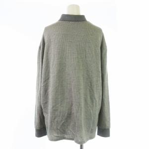 GIVENCHY ニット  ハーフジップ 長袖 衿付き ウール L グレー