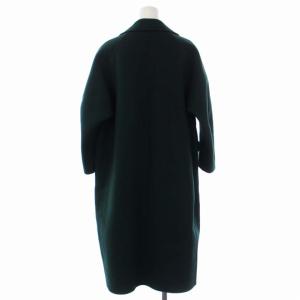 Drawer メルトンムソウコート ロング ウール カシミヤ 34 XS モスグリーン