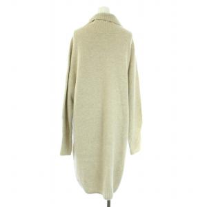 IENA 21AW ウールカシミヤハイネックチュニックプルオーバー ワンピース ひざ丈 長袖 ベージュ 21080900724030