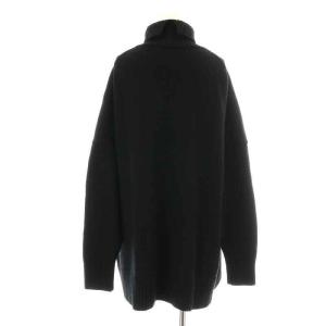 CINOH 21AW ニット セーター 長袖 タートルネック オーバーサイズ ウール F 黒 ブラック