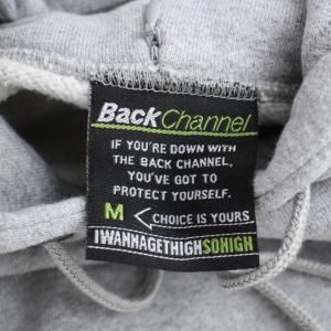 Back Channel BKCNL パーカー スウェット トレーナー プルオーバー 長袖 ロゴ刺繍 裏起毛 M グレー