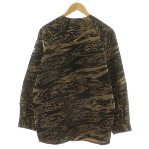 Back Channel GHOSTLION CAMO SCOUT SHIRT スカウトシャツ 長袖 総柄 M 茶 ブラウン 黒 ブラック 2320302