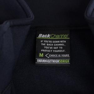 Back Channel CORDURA FLEECE JACKET ジャケット ジップアップ ハイネック ロゴ刺繍 裏起毛 M 紺 ネイビー 2322266