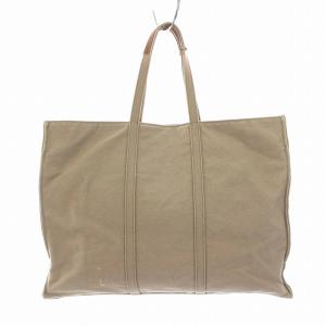 MARGARET HOWELL idea トートバッグ ハンドバッグ キャンバス グレージュ