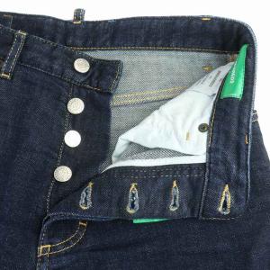 DSQUARED2 23SS デニムパンツ ジーンズ ワイド ロールアップ ボタンフライ 36 L インディゴ