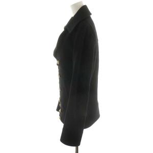 GalaabenD ナポレオンジャケット Pコート ピーコート 金ボタン アウター M 黒 ブラック