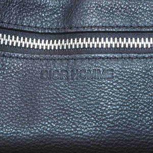 DIOR HOMME トートバッグ レザー 切替 グレー ブラウン
