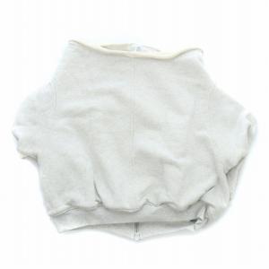 alexanderwang ジップアップジャケット スウェット ノーカラー 変形 S ライトグレー