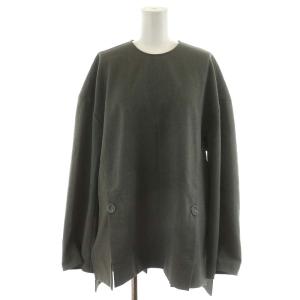 ENFOLD 22AW TWO-WAY-SLEEVE PULLOVER カットソー 長袖 38 M グレー 300FA230-1760
