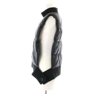 ENFOLD 22AW 中綿ベスト プルオーバー ハイネック ニット切替 M ブラック